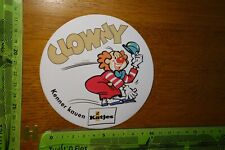 Alter Aufkleber Bonbon Kaubonbon Kaugummi Lakritz KATJES Clowny