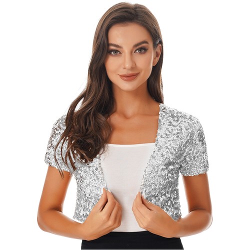 Damen pailletten bolero kurze - damen,