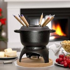 Fondue Set aus Gusseisen 11