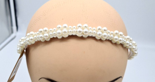 Haarreif diadem mit perlen - haarreif,