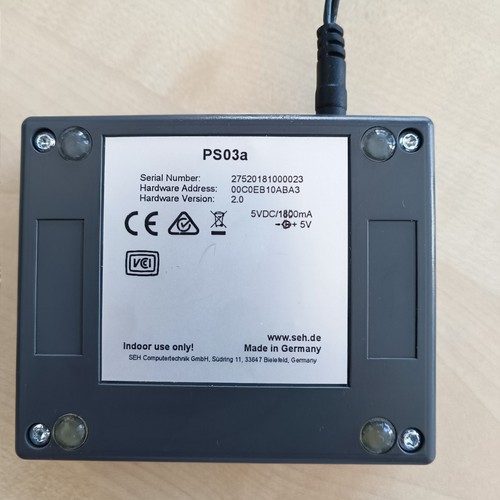 Seh intercon ps03a printserver - intercon,