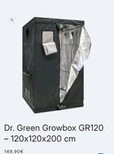 Gewächshaus Indoor Zucht Zelt Growbox Pflanzzelt 120X120X200 cm Dr. Green