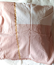 Kissenbezug  2x 50 x 50 cm  H&M home Kissenhülle Sofakissen rosa weiß gold