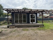 Wohncontainer Bürocontainer Tiny House inkl überdachte Terasse mit Heizung