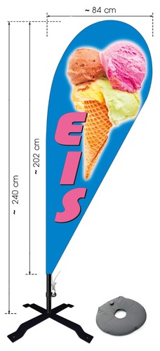Beachflag eis 240 - ca,