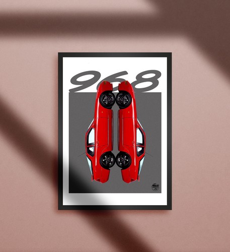 Porsche 968 druck cs turbo - -,