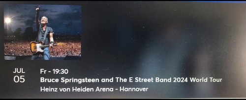 Ticket bruce springsteen - ticket,