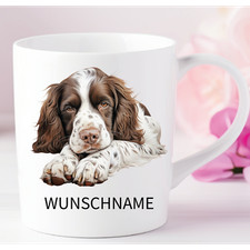 Eng. Pointer Spaniel- Personalisierte Tasse Hund  Wunschname -50 Rassen wählbar