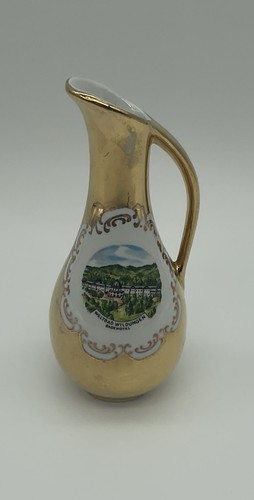 Alte goldfarbe minivase - alte,