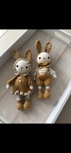Amigurumi hasenpaar ostern neu - amigurumi,