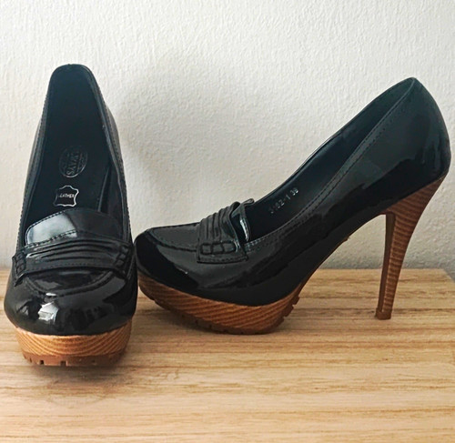 Damen plateau pumps lackleder - damen, plateau-pumps