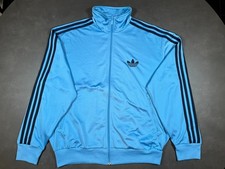 ADIDAS ORIGINALS FIREBIRD TT OG Jacke Blau Hellblau Schwarz Gr. L Retro Vintage