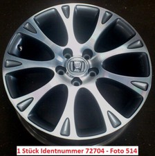 Honda Civic VIII 18"Zoll Alufelge original 08W18SMG601A 1 Stück gebr(514)