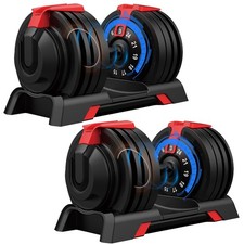 DH FitLife 3 bis 24 kg verstellbares Hantelset, Variable Gewichte 12 in 1