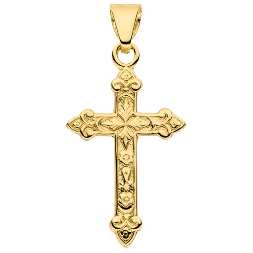 Anhänger kreuz aus 333 gold - aus,