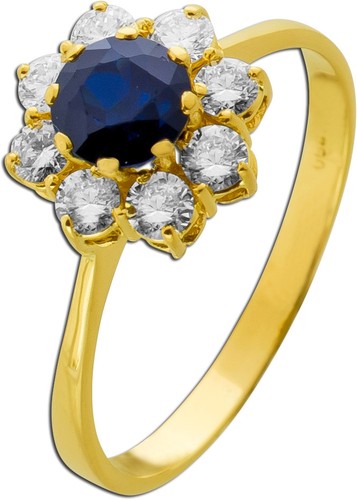 Saphirring gold 750 18k - 750,