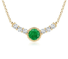 14k Massiv Gold Smaragd &