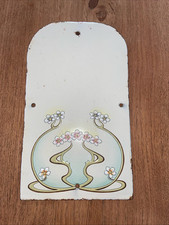 Emailschild Emailplatte Ofenplatte JUGENDSTIL  PUR Zuckerguss um 1900