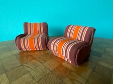 Sessel gestreift 1973-77 Bodo Hennig Puppenstube Puppenhaus 1:12 dollhouse chair