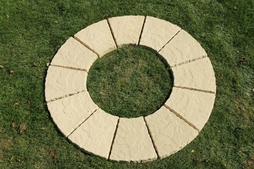 Stein kreis umrandung - umrandung, platten