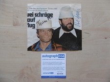 Bud Spencer & Terence Hill Original Autogramme signed 15x17 cm Magazinbild ACOA