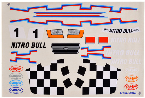 Dekorbogen nitro bull - dekorbogen,