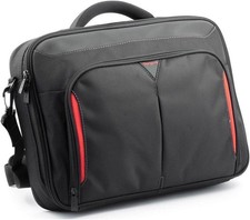 Targus Classic+ Clamshell Laptop Tasche 15–15,6 Zoll Schwarz/Rot gepolstert