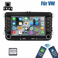 CarPlay Android 14 Für VW Golf 5 6 Passat Polo Touran Autoradio GPS Navi mit Kam