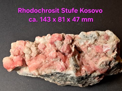 Rhodochrosit stufe kosovo - rhodochrosit,