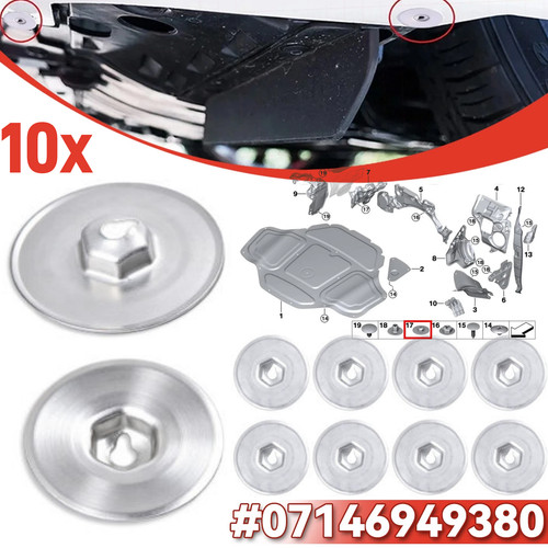 10x befestigungsclips - 10x,