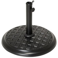 Schirmständer Beton rund schwarz 15 kg Ø 45 cm Sonnenschirmständer Schirm-Fuß