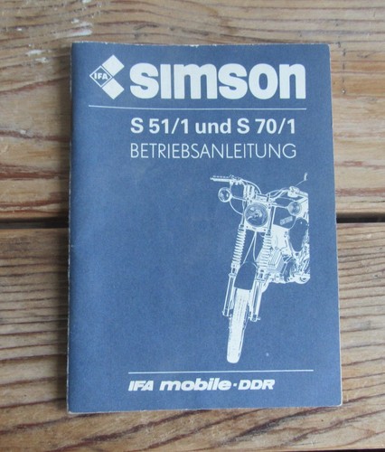 Simson s51 und s70 1 - und, s70/1
