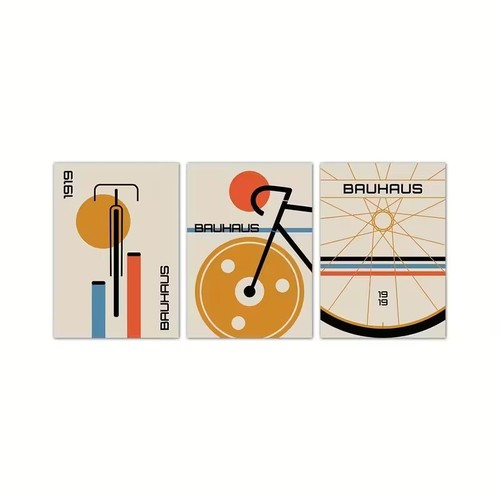 3er leinwanddrucke bauhaus - ,