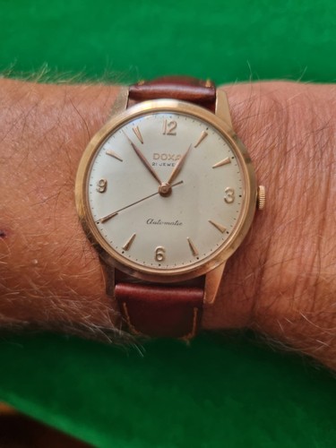 Doxa automatic 14k solid - automatic,, gold
