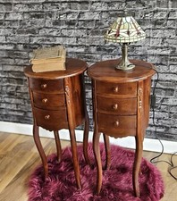 Nachttisch Tisch Teak Nussbaum