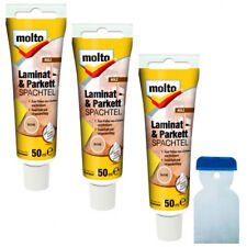 3x Molto Laminat- & Parkettspachtel 50 ml Set Holzreparatur alle Farben