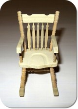 Miniatur, Puppenstube Schaukelstuhl, Neu