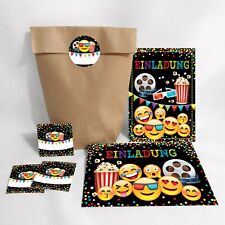 Einladungskarten Kindergeburtstag Kino Party incl. Umschläge und Geschenktüten  