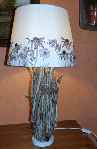 Tischlampe schwemmholz - tischlampe,