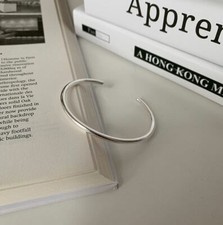 Armspange Damen Unisex Sterling Silber 925 Armband Armreif Dehnbar Flexibel 