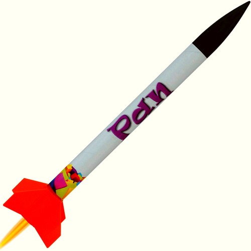 Fliegende modellrakete pan - fliegende,