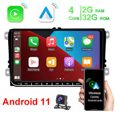 9" Android 15 Autoradio 2+32GB Carplay GPS für Caddy EOS Polo Passat + Kamera