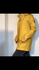 Derbe Damen Regenjacke Kurzmantel Jacke Kapuze Peninsula Striped gelb Gr. 36