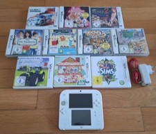 Nintendo 2DS Weiß & Rot Handheld-Spielkonsole (PAL) Inkl. 10 DS/ 3DS Spiele