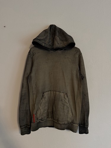 Prada rare hoodie off dye - prada,