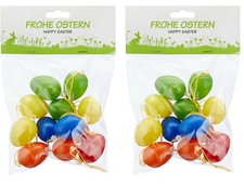24 bunte kleine Ostereier
