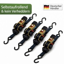 4x Automatik Spanngurt 1,8m