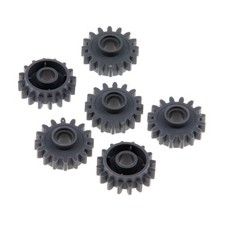 6x Lego Technic Zahnrad neu-dunkel grau 16 Zähne Kupplung glatt 4237267 6542b