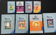THINK Ravensburger ®️ Spiel Spiele Logic Trainer Mind Gym Memo Crime Logo Cards