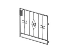 Gartentor Gartenpforte Metalltor Gartentür Eingangstür Karat Rechteck 960x1000mm